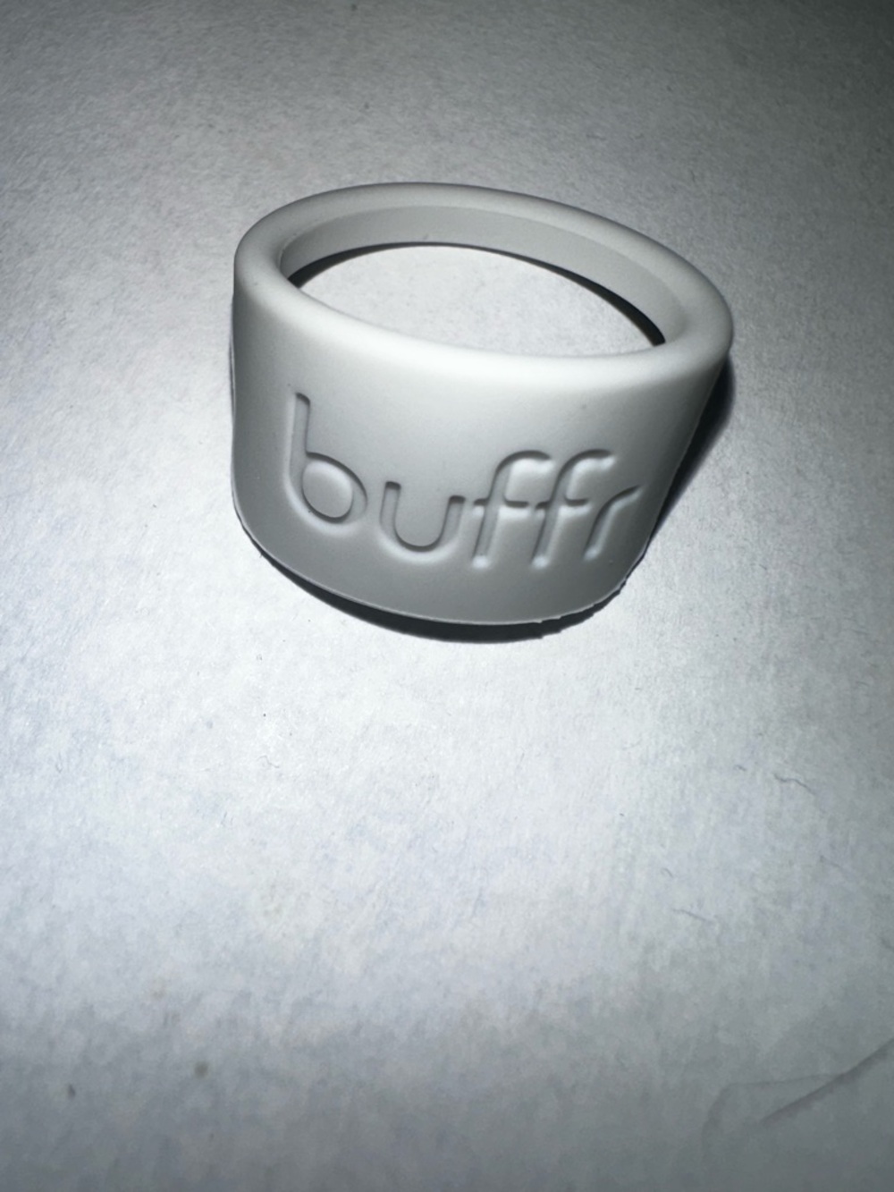 Buffr Silicone Ring in Light Gray size 8